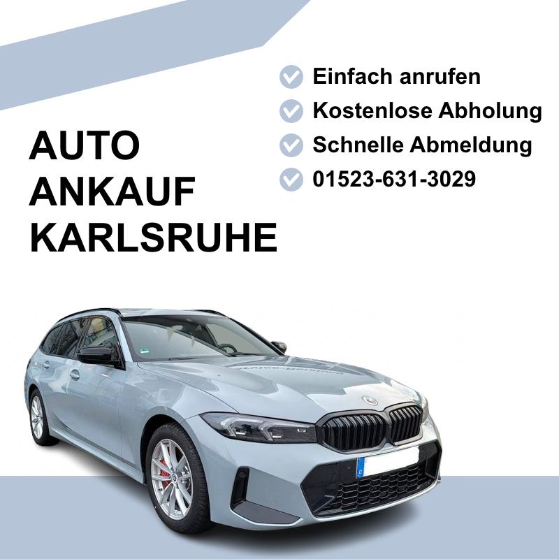 Autoankauf Karlsruhe – Ihr zuverlässiger Partner für den Fahrzeugverkauf Sie möchten Ihr Auto in Karlsruhe verkaufen? Wir bieten Ihnen einen schnellen, sicheren und fairen Autoankauf. Egal ob Gebrauchtwagen, Unfallfahrzeug oder Auto mit Motorschaden – wir kaufen Fahrzeuge aller Art zu attraktiven Preisen. Profitieren Sie von unserem Rundum-Service: kostenlose Fahrzeugbewertung, transparente Preisgestaltung und sofortige Auszahlung. Kontaktieren Sie uns noch heute und verkaufen Sie Ihr Auto stressfrei!